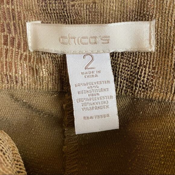 Chico's So Slimming Python Print Straight Leg Pants Size 12 - Picture 6 of 6